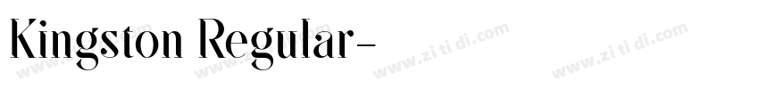 Kingston Regular字体转换